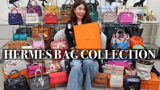 MY ENTIRE HERMES BAG COLLECTION 2024 Over 45 Bags with Close Ups [upl. by Lotsirk101]