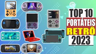 10 MELHORES VIDEOGAMES PORTÁTEIS RETRÔ EM 2023 ➽ OS MELHORES PARA EMULAÇÃO JOGOS [upl. by Roddy]