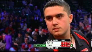 Lourence Ilagan v Jamie Lewis P  12  P Round  World Darts Championship 2013 [upl. by Esital]