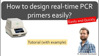 How to design primers for realtime PCR qPCR for gene expression Easily and quickly PrimerQuest [upl. by Wehner460]