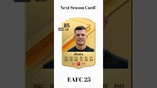 Xhaka FC25 Card xhaka switzerland bayernleverkusen arsenal euro2024 italy fc25 fifa [upl. by Aisirtap950]