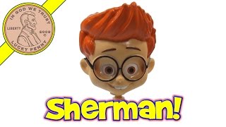 Mr Peabody amp Sherman Movie 1 Sherman Bobble Head  2014 McDonalds Happy Meal Toy Review [upl. by Domph]