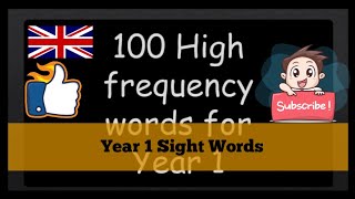 Year 1 High Frequency words  Year 1 Sight words  ABC School [upl. by Paten]