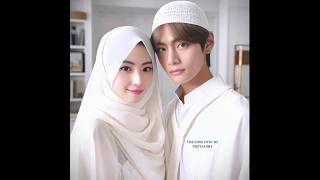 Bts taehyung islamic video bts btsarmy shorts btstaehyung [upl. by Gerianna936]