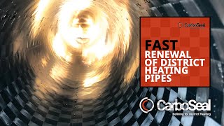 The fastest solution to renew district heating pipes  CarboSeal® [upl. by Tnomel57]