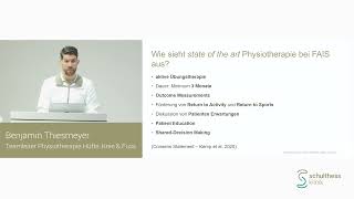 «Hüftimpingement physiotherapeutisch»  Benjamin Thiesmeyer Schulthess Klinik [upl. by Euqenimod57]