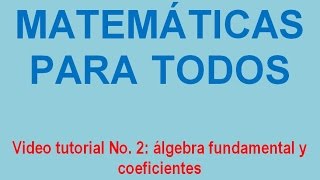 ÁLGEBRA FÁCIL  CONCEPTO DE COEFICIENTE [upl. by Bullock715]