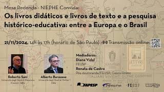 NIEPHE Convida Os livros didáticos e livros de texto e a pesquisa históricoeducativa [upl. by Ferris]