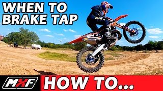 How to Jump a Dirt Bike Better  Learn When to Use a Brake Tap [upl. by Mimajneb436]