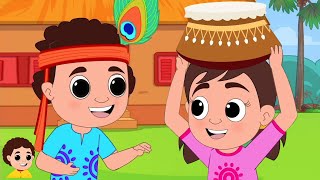 Janmashtami Song কানহা মাখন চোর Bengali Rhymes and Kids Video [upl. by Mattah]