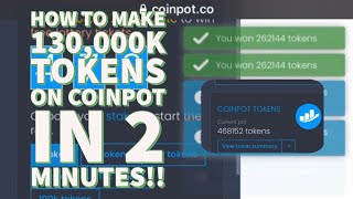 HOW  TO Make 130k tokens on Coinpotco in 2 minutes The best BTC profit strategy [upl. by Mcferren670]