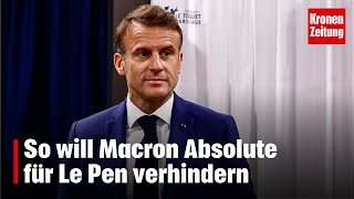 Zittern vor Stichwahl So will Macron Absolute für Le Pen verhindern  kronetv NEWS [upl. by Enohpets865]