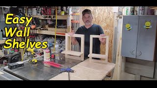 Easy DIY Wooden Wall shelves  How To Make [upl. by Nywloc]