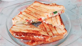 easy and quick coleslaw sandwich recipe how to make Cafe style sandwich sandwichrecipesecretrecipe [upl. by Aihsemek]