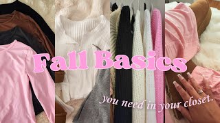 Fall Closet Essentials ♡ Easy Fall Outfits ♡ [upl. by Cecilius]