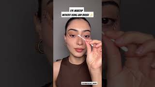 Eye makeup without using brush ✨️ shorts makeup eyemakeup tutorial [upl. by Cesaria341]