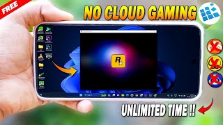 Play PC Games on Mobile Without Cloud Gaming  Run Windows On Mobile [upl. by Ecnadnac568]