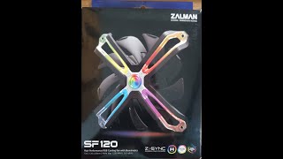 Zalman ZMSF120 PWM ARGB Fan Review Pt 1 [upl. by Adley164]