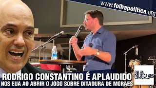 Jornalista Rodrigo Constantino é aplaudido nos EUA ao abrir o jogo sobre ditadura no Brasil e [upl. by Stacy289]