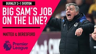 Beresford quotIm glad to see Sam Allardyce strugglingquot  Burnley 21 Everton  Astro SuperSport [upl. by Evers]