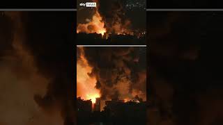 Massive explosions seen in Beirut [upl. by Anairt]