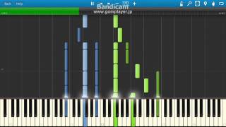 Gochuumon wa Usagi desu ka ED 2  Nichijou Decoration Piano Synthesia [upl. by Yessydo]