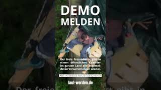 lautwerdende  spezialisierter Pressedienst  Demo melden  Berlin Bonn amp bundesweit ✓ Danke [upl. by Alekal]