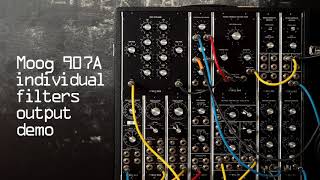 Moog 907A Fixed Filter Bank individual filters output [upl. by Nyrraf]