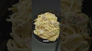 Quick Spaghetti Carbonara Delicious Recipe in Under 5 Minutes short video [upl. by Nert]