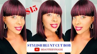 BLUNT CUT BOB ONLY 15  ZURY SIS GAGA  WIGTYPESCOM [upl. by Zurn]