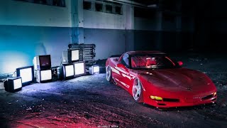 Lowered Corvette C5  Retrowave Run Vol 2  4K [upl. by Adala495]