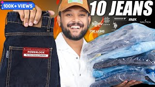 10 Best College or Casual Jeans for Men 🔥 Roadster Powerlook Myntra Jeans Haul 2024  ONE CHANCE [upl. by Etaner]