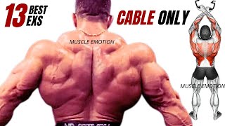 13 BEST BACK EXERCISES WITH CABLE ONLY AT GYM [upl. by Filippa113]