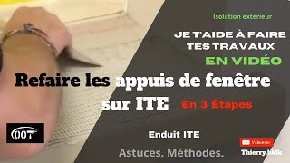 ✅ Comment refaire les appuis de fenêtre sur ITE  méthode de pose [upl. by Aiepoissac]