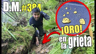 ORO SÓLIDO en una PROFUNDA GRIETA ¡Lo encontré  Detección Metálica 384 [upl. by Gerianna]