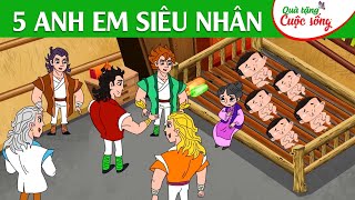 5 ANH EM SIÊU NHÂN  Phim hoạt hình  Truyện cổ tích  Hoạt hình hay  Cổ tích  Quà tặng cuộc sống [upl. by Carleen]