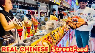 Trying Authentic Street food In China 🇨🇳 [upl. by Letniuq]