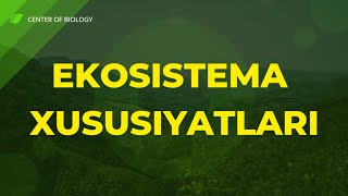 3Mavzu Hayotning ekosistema darajasi xususiyatlari Biogeotsenoz biologik sistema [upl. by Wainwright]