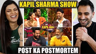 KAPIL SHARMA SHOW  RRR Team  Post Ka PostMortem  NTR Ram Charan Alia Bhatt Rajamouli REACTION [upl. by Yngad]