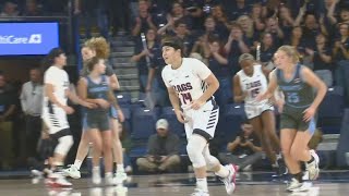 Gonzaga womens basketball tops Warner Pacific 9532 in exhibition game [upl. by Thilda]