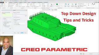 Creo Parametric  Top Down Design Tips and Tricks [upl. by Eudo]