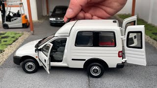 124 Opel Combo B 16 white  China dealer model Unboxing [upl. by Joselow218]