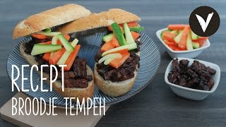 Broodje Tempeh  Recept  VETJEBOL [upl. by Weide267]