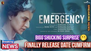 Emergency Movie Release Date Cunfirm  Big Shucking Surprise 🫢 emergency kanganaranaut update [upl. by Thurlough603]