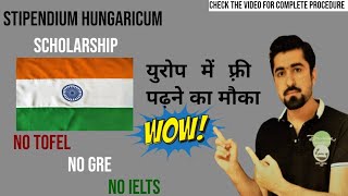 Stipendium Hungaricum Scholarship 2021 for Indian Students Fully Funded ScholarshipHungary Europe [upl. by Laehcym]