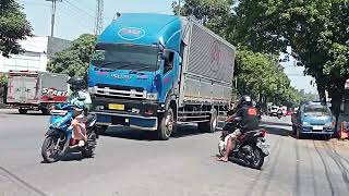 Magelang Indonesia Street traffic background noise Rush hour traffic sounds [upl. by Kris]