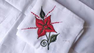 Rumal Ka phool  rumal Ka design  Handkerchief embroidery designs  Beautiful roses design [upl. by Nosae]