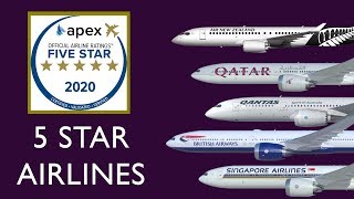 5 star rated airlines in the world for 2020 APEX [upl. by Valene737]