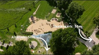 Familienausflug mit Wasserspielplatz Naturlehrpfad und Eis – Monheim am Rhein entdecken [upl. by Aciret]