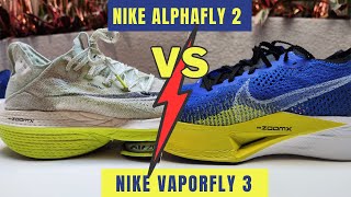 NIKE Vaporfly 3 vs Alphafly 2 Mana Super Shoe Nike terbaik di 2023 [upl. by Colwell]